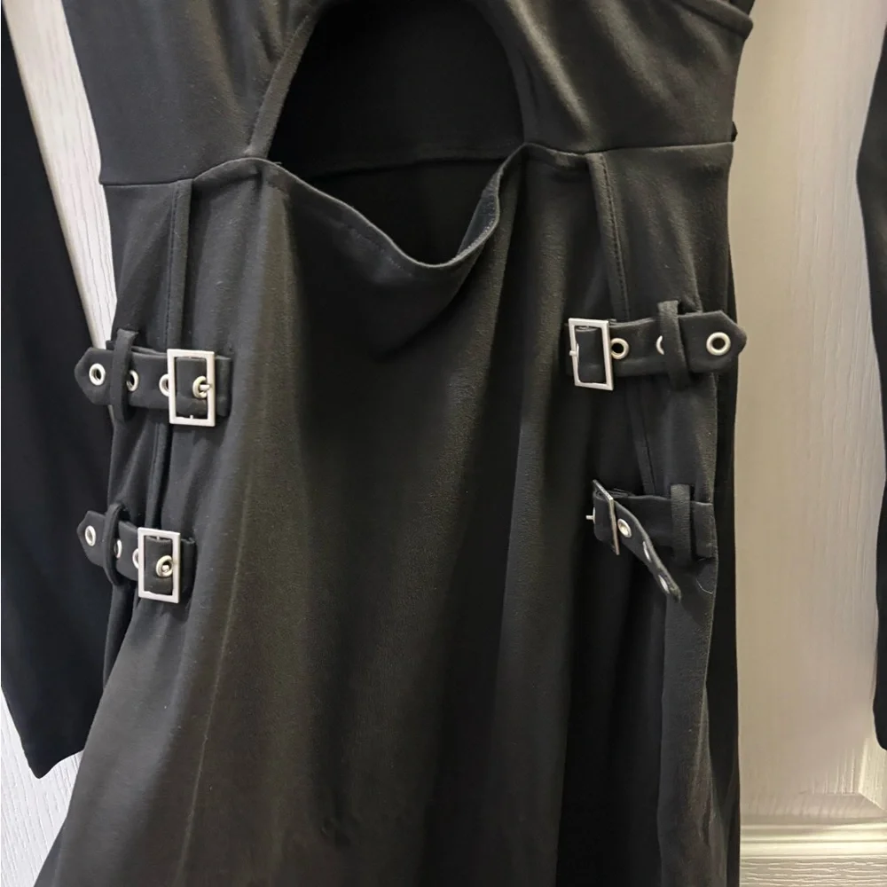 Forest Ink Nightshade Gothic Maxi Dress in Black - Picture 8 of 12